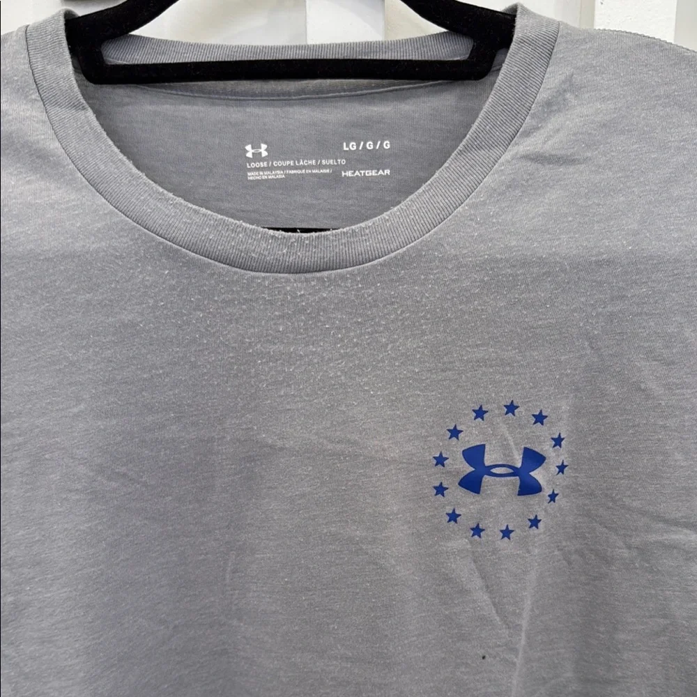 Under Armour Men's New Freedom BFL T-Shirt in Grey - Picture 4 of 8